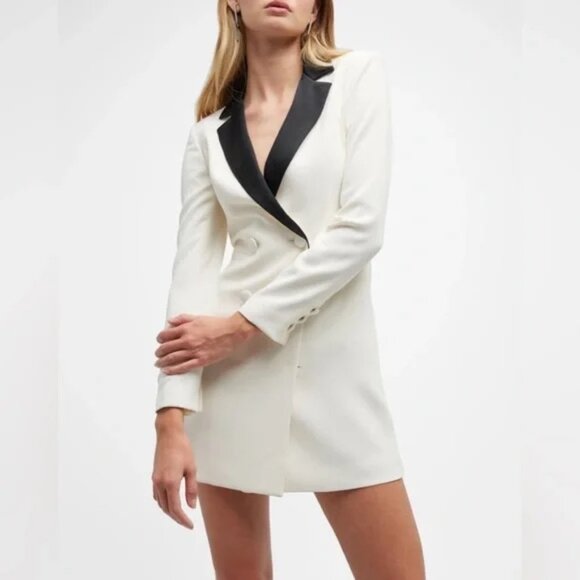 Alice + Olivia Kyrie Tuxedo Blazer Dress - Picture 1 of 13